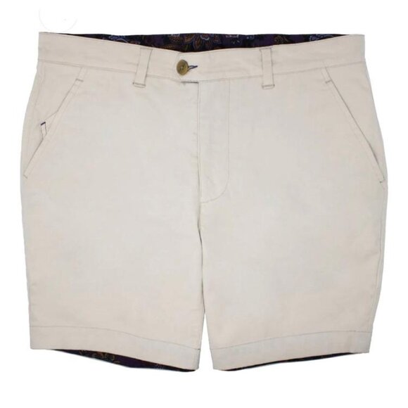 Lords of Harlech NWT Shorts Lux Paisley Floral - Pumice - Picture 2 of 5